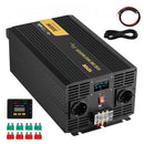 VEVOR Onduleur à onde sinusoïdale pure, 3000 W, onduleur de voiture CC 24 V vers CA 230 V, avec port USB, écran LCD, télécommande, prise EU, pour camping-car, camion, voiture, système solaire, voyage - image 2