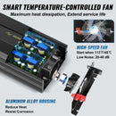 VEVOR Onduleur à onde sinusoïdale pure, 5000 W, onduleur de voiture CC 12 V vers CA 230 V, avec port USB, écran LCD, télécommande, prise EU, pour camping-car, camion, voiture, système solaire, voyage - image 7