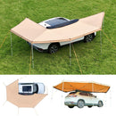 VEVOR Auvent 270 Degrés 6,08x2,10 m Auvent Voiture Latéral Côté Passager Rétractable Abri Autoportant Toutes Saisons Étanche UV50+ pour Véhicule SUV Fourgonnettes Camionnettes, avec Sac de Rangement