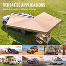 VEVOR Auvent Voiture Rétractable 270° 2,5 m Auvent Latéral Voiture PU3000 mm UV50+ Résistant Soleil/Eau/Vent avec Sac de Rangement en PVC, Auvent sur Côté/à l'Arrière pour Camions, SUV, Fourgonnettes - image 7