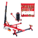 VEVOR Équerre de Tirage de Châssis Force 6T, Banc de Redressage de Carrosserie avec Cric Pneumatique 3T et Pompe à Pied Hydraulique 6000 PSI, Système de Réparation de Châssis, Berline, SUV, Pick-up
