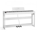 VEVOR Piano Numérique 88 Touches Lestées, Mode Double Clavier Haut-parleurs, avec Pupitre à Partitions, Support, Pédale Sustain, Adaptateur CC, 280 Sonorités, Connexion Sans Fil, pour Débutants, Blanc - image 2