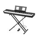 VEVOR Piano Numérique 88 Touches Lestées, Mode Double Clavier et Haut-parleurs, avec Support en X, Pédale de Sustain, Fonction Enregistrement, 280 Sonorités, Connexion Sans Fil, pour Débutants, Noir - image 10