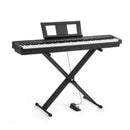 VEVOR Piano Numérique 88 Touches Lestées, Mode Double Clavier et Haut-parleurs, avec Support en X, Pédale de Sustain, Fonction Enregistrement, 280 Sonorités, Connexion Sans Fil, pour Débutants, Noir - image 11