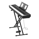 VEVOR Piano Numérique 88 Touches Lestées, Mode Double Clavier et Haut-parleurs, avec Support en X, Pédale de Sustain, Fonction Enregistrement, 280 Sonorités, Connexion Sans Fil, pour Débutants, Noir - image 12