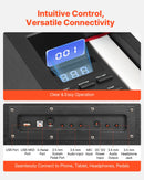 VEVOR Piano Numérique 88 Touches Lestées, Mode Double Clavier Haut-parleurs, avec Pédale de Sustain, Fonction d'Enregistrement, 238 Sonorités, Connexion Sans Fil, pour Débutants, Noir, sans Support - image 7