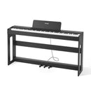 VEVOR Piano Numérique 88 Touches Lestées, Mode Double Clavier Haut-parleurs, avec Pupitre à Partitions, Support, Pédale Sustain, Adaptateur CC, 280 Sonorités, Connexion Sans Fil, pour Débutants, Noir - image 10