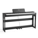 VEVOR Piano Numérique 88 Touches Lestées, Mode Double Clavier Haut-parleurs, avec Pupitre à Partitions, Support, Pédale Sustain, Adaptateur CC, 280 Sonorités, Connexion Sans Fil, pour Débutants, Noir - image 11