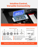 VEVOR Piano Numérique 88 Touches Lestées, Mode Double Clavier Haut-parleurs, avec Pupitre à Partitions, Support, Casque, Pédale de Sustain, 680 Sonorités, Connexion Sans Fil, pour Débutants, Noir - image 7
