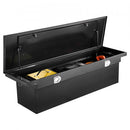 VEVOR Boîte à outils pour camion robuste en aluminium à texture diamant, 1774x507x379 mm, coffre à outils étanche pour benne de camionnette, camping-car, avec serrure, clés et poignées latérales, noir - image 2