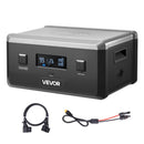 VEVOR Batterie d'Extension pour Station Électrique Portable 2160 Wh Batterie Supplémentaire pour Générateur Solaire LiFePO4 pour Camping, Voitures, Activités Plein Air, Urgences, avec 3 Ports Sortie