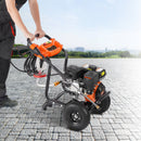 VEVOR Nettoyeur haute pression à essence, 3500 PSI, laveuse haute pression à gaz, 10 L/min, avec pompe en aluminium, pistolet pulvérisateur, rallonge et 5 buses pour voitures, maisons, allées, patios - image 9