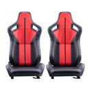 VEVOR Siège de course, lot de 2, cockpit de course réglable avec inclinaison grand angle et mousse haute résilience, cuir PVC souple et curseur Q235B, pour voitures de course et karts, noir+rouge - image 10