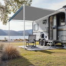 VEVOR Auvent Voiture Camping-car Caravane Latéral 457 cm, Pare-soleil Imperméable, Rétractable et Modulaire, en Vinyle avec Cadre en Alliage d'Aluminium, Réglage Manuel, pour Voiture, Bleu Dégradé - image 9
