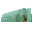 VEVOR Serre Tunnel Jardin, 835x290x225 cm, Tente Abri Plantes avec Cadre en Acier Galvanisé, Couverture en PE Verte, Porte à Glissière Enroulable, 16 Fenêtres, pour Extérieur Cultiver Légumes Fleurs - image 10