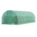 VEVOR Serre Tunnel Jardin, 835x290x225 cm, Tente Abri Plantes avec Cadre en Acier Galvanisé, Couverture en PE Verte, Porte à Glissière Enroulable, 16 Fenêtres, pour Extérieur Cultiver Légumes Fleurs - image 11
