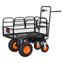 VEVOR Chariot de Jardin Électrique 500 W Charge 300 kg Chariot Motorisé, pour Transport Terre Bois Outils de Ferme, Batterie 432 Wh 36 V 12 A, Châssis Acier, avec 4 Roues, Pneus Tout-terrain, Frein - image 10