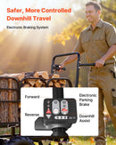 VEVOR Chariot de Jardin Électrique 500 W Charge 300 kg Chariot Motorisé, pour Transport Terre Bois Outils de Ferme, Batterie 432 Wh 36 V 12 A, Châssis Acier, avec 4 Roues, Pneus Tout-terrain, Frein - image 6