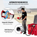 VEVOR Réservoir Diesel Portable 439 L Cuve de Ravitaillement Polyéthylène Rouge avec Pompe Transfert 12 V Jauge de Carburant Tuyau 4 m Buse Ravitaillement pour Véhicule Appareils Agriculture Industrie - image 6