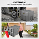 VEVOR Réservoir Diesel Portable 439 L Cuve de Ravitaillement Polyéthylène Gris avec Pompe Transfert 12 V Jauge de Carburant Tuyau 4 m Buse Ravitaillement pour Véhicules Appareils Agriculture Industrie - image 7