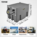 VEVOR Réservoir Diesel Portable 439 L Cuve de Ravitaillement Polyéthylène Gris avec Pompe Transfert 12 V Jauge de Carburant Tuyau 4 m Buse Ravitaillement pour Véhicules Appareils Agriculture Industrie - image 8