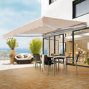 VEVOR Store Banne Manuel 3,6x3 m Auvent Rétractable Terrasse Extérieur 40°-90° Réglable Résistant au Vent/UV/Eau Auvent Pare-soleil Polyester avec Manivelle pour Patio, Arrière-cour, Jardin, Balcon - image 9