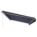 VEVOR Store Banne Manuel 400x300 cm Auvent Rétractable pour Terrasse et Balcon, Extérieur, Devantures de Cafés, de Restaurants, de Boutiques, avec Manivelle, Angle d'Inclinaison 45°-85°, Gris Foncé - image 11