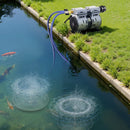 VEVOR Aérateur de Bassin 590 W Système d'Aération Lac de 1,2 hectare Pompe à Air Étang Extérieure pour Circulation Oxygène en Eau Profonde, avec Compresseur Air, 2 Diffuseurs, 2 Tuyaux Lestés 30,5 m - image 9