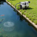 VEVOR Aérateur de Bassin 590 W Système d'Aération Lac jusqu'à 1,2 hectare Pompe à Air Étang Extérieure pour Circulation Oxygène en Eau Profonde, avec Compresseur Air, Diffuseur, Tuyau Lesté 30,5 m - image 9