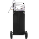 VEVOR Chariot de carburant 30 gallons réservoir de stockage d'essence 4 roues, pompe de transfert manuelle, conteneur de carburant essence diesel pour voitures, tondeuses à gazon, VTT, bateaux, noir - image 12