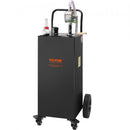 VEVOR Chariot de carburant 30 gallons réservoir de stockage d'essence 4 roues, pompe de transfert manuelle, conteneur de carburant essence diesel pour voitures, tondeuses à gazon, VTT, bateaux, noir - image 2