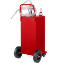 VEVOR Chariot de carburant 30 gallons réservoir de stockage d'essence 4 roues, pompe de transfert manuelle, conteneur de carburant essence diesel pour voitures, tondeuses à gazon, VTT, bateaux, rouge - image 10