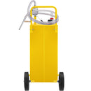 VEVOR Chariot de carburant, 35 gallons, réservoir de stockage d'essence 4 roues, pompe de transfert manuelle réservoir de carburant essence diesel pour voitures, tondeuses à gazon, VTT, bateaux, jaune - image 12