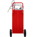 VEVOR Chariot de carburant, 132,5 L, réservoir de stockage d'essence 4 roues, pompe de transfert manuelle réservoir de carburant essence diesel pour voitures, tondeuses à gazon, VTT, bateaux, rouge - image 12