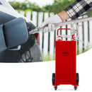 VEVOR Chariot de carburant, 132,5 L, réservoir de stockage d'essence 4 roues, pompe de transfert manuelle réservoir de carburant essence diesel pour voitures, tondeuses à gazon, VTT, bateaux, rouge - image 9