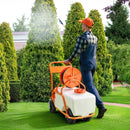 VEVOR Pulvérisateur de pelouse sur roue, pression réglable 0 à 90 PSI, pulvérisateur avec réservoir 60 L, avec 8 buses, 2 baguettes, couvercle à large ouverture pour jardin, désherbage, pulvérisation - image 9