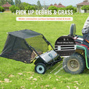 VEVOR Balayeuse à Gazon Tractée, 127 cm, Balai Ramasseur Herbes et Feuilles, Grande Capacité 736 L, Robuste et Réglable en Hauteur, pour Balayer Débris Secs Mauvaises Herbes de Jardin, Pelouse, Ferme - image 4
