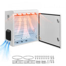 VEVOR Coffret Électrique Étanche Extérieur IP65, Boitier Électrique Mural Acier Laminé à Froid, 60x30x60 cm, avec Thermostat, Ventilateur, Capot de Protection, Porte à Clés, Montage sur Mur ou Poteau - image 2
