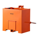 VEVOR Boîte de Ballast pour Tracteur 3 Points Catégorie 1, Charge Max. 363 kg, Boîte de Lest pour Tracteur et Chargeur, en Acier Q235, Volume 0,14 m³, avec Récepteur 55 mm, Porte Coulissante, Orange - image 12