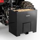VEVOR Boîte de Ballast pour Tracteur 3 Points Catégorie 1, Charge Max. 363 kg, Boîte de Lest pour Tracteur et Chargeur, Volume 0,14 m³, en Acier Q235, avec Récepteur 55 mm, Porte Coulissante, Noir - image 2