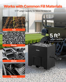 VEVOR Boîte de Ballast pour Tracteur 3 Points Catégorie 1, Charge Max. 363 kg, Boîte de Lest pour Tracteur et Chargeur, Volume 0,14 m³, en Acier Q235, avec Récepteur 55 mm, Porte Coulissante, Noir - image 6