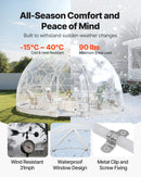 VEVOR Tente à Bulle Dôme, 4,5 x 2,9 m, Tente Igloo Transparente Résistante, 10 à 14 Personnes, avec Fenêtres, pour Extérieur, Camping, Terrasse, Arrière-cour, Fête, Anniversaire, Mariage - image 5