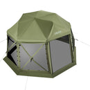 VEVOR Tente Moustiquaire Tonnelle Pop-up 3,96x3,96 m Tente Moustiquaire Pliante 10-12 Personnes 13 Côtés Abri Solaire pour Camping Famille, Terrasse, Jardin, avec Toit Amovible, Sac de Transport, Vert - image 11