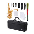 VEVOR Saxophone Alto Mi Bémol Kit Saxophone Débutants en Laiton Résistant avec Étui de Transport, Bec, Sangles, Chiffon de Nettoyage, Gants, Sangle de Cou, 23 Touches, pour Débutants, Étudiants, Doré - image 10