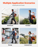 VEVOR Pulvérisateur à Dos Thermique, Moteur 63 cc 2,1 kW, Brumisateur à Dos à Essence avec Réservoir 16 L, Système Pulvérisation Poudre et Liquide, pour Entretien Cultures de Jardinage, Agriculture - image 5