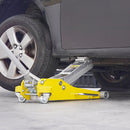VEVOR Cric Rouleur 3 tonnes, Cric de Plancher Hydraulique à Profil Bas, Hauteur de Levage 93-465 mm, en Aluminium Robuste, Pompe de Levage Rapide à Double Piston, pour Lever Camion SUV Atelier - image 9
