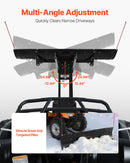 VEVOR Lame Chasse Neige Universelle, 109 cm 183 cm, Lame de Déneigement en Acier, avec Rabats en Caoutchouc, Compatible pour la Plupart des VTT et UTV, sur Allées, Chemins de Fermes, Routes Rurales - image 4