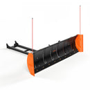 VEVOR Lame à Neige Réglable 109,2/152,4 cm Lame Déneigement & Aile Latérale pour la Plupart Quad ATV UTV, Hauteur et Orientation Gauche-Droite Réglables, 3 Options Montage, Universelle Acier Carbone
