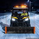 VEVOR Lame à Neige Réglable 109,2/152,4 cm Lame Déneigement & Aile Latérale pour la Plupart Quad ATV UTV, Hauteur et Orientation Gauche-Droite Réglables, 3 Options Montage, Universelle Acier Carbone - image 9