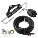 VEVOR Kit Direction Hydraulique Hors-bord 150 hp 6,1 m Système de Direction pour Bateau, Monomoteur, avec Pompe de Barre 2,5 MPa, Vérin de Verrouillage Bidirectionnel, 2 Flexibles Haute Résistance